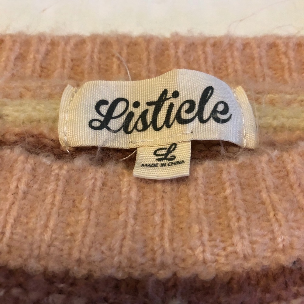 LISTICLE - WOMENS OVERSIZED SWEATER SIZE LARGE - Picture 9 of 10